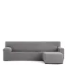 Right short arm chaise longue cover Eysa JAZ Grey 120 x 120 x 360 cm