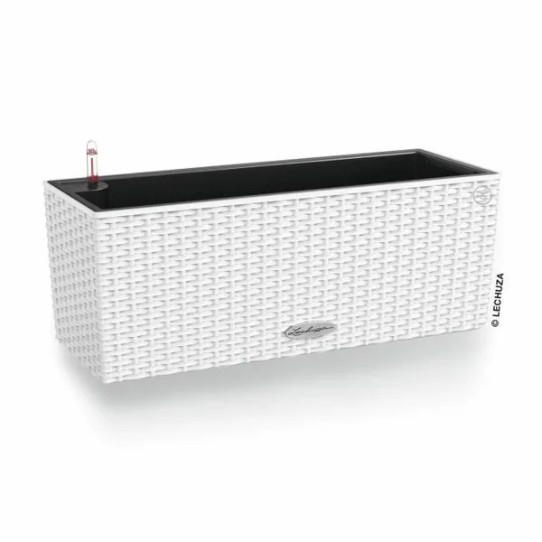 Plant pot Lechuza White Black polypropylene