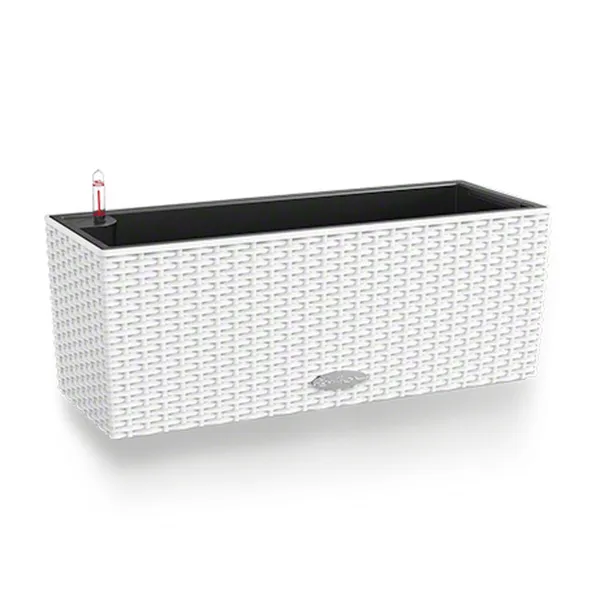 Plant pot Lechuza White Black polypropylene