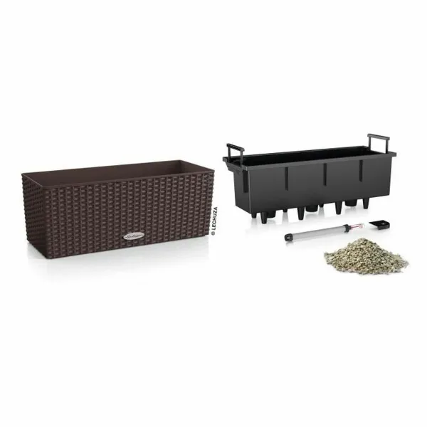 Plant pot Lechuza Brown Black polypropylene