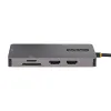 USB Centrmezgls Startech 120B-USBC-MULTIPORT Pelēks 15 W