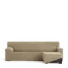 Right short arm chaise longue cover Eysa JAZ Beige 120 x 120 x 360 cm