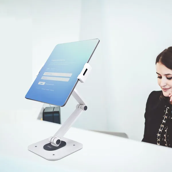 Planšetes Statīvs Startech ADJ-TABLET-STAND-W Balts