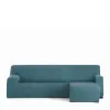 Right short arm chaise longue cover Eysa BRONX Emerald Green 110 x 110 x 310 cm