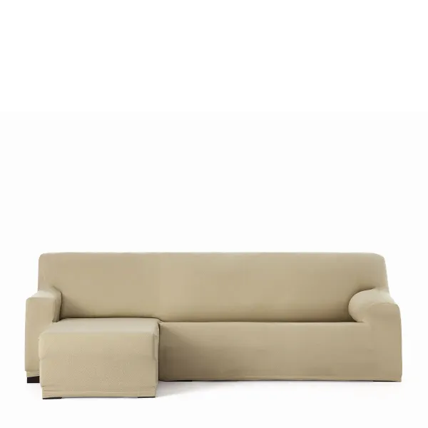 Right short arm chaise longue cover Eysa BRONX Beige 110 x 110 x 310 cm