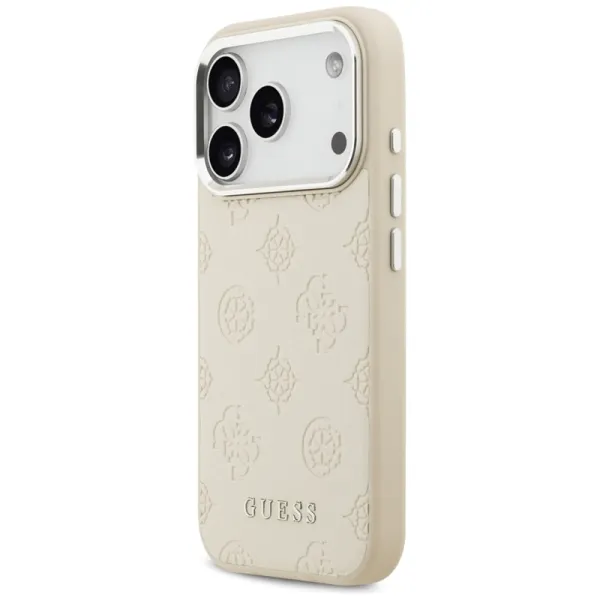 Guess Peony Hot Stamp Script MagSafe - Case iPhone 17 Pro (beige)