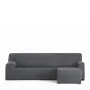 Right short arm chaise longue cover Eysa BRONX Dark grey 110 x 110 x 310 cm