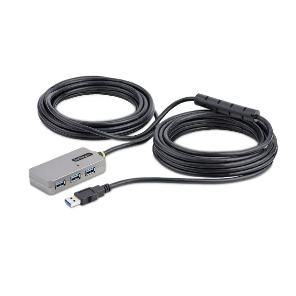 USB Centrmezgls Startech U01043-USB-EXTENDER Melns Sudrabains