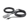 USB Centrmezgls Startech U01043-USB-EXTENDER Melns Sudrabains