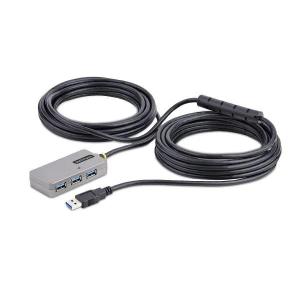 USB Centrmezgls Startech U01043-USB-EXTENDER Melns Sudrabains