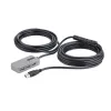 USB Centrmezgls Startech U01043-USB-EXTENDER Melns Sudrabains