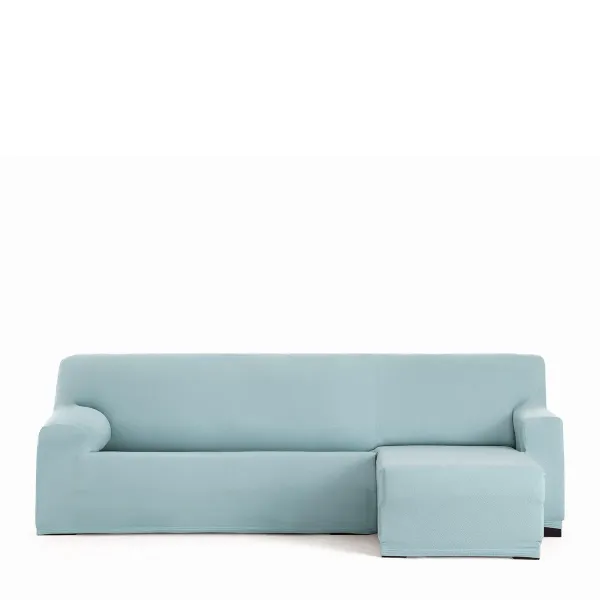 Right short arm chaise longue cover Eysa BRONX Aquamarine 110 x 110 x 310 cm