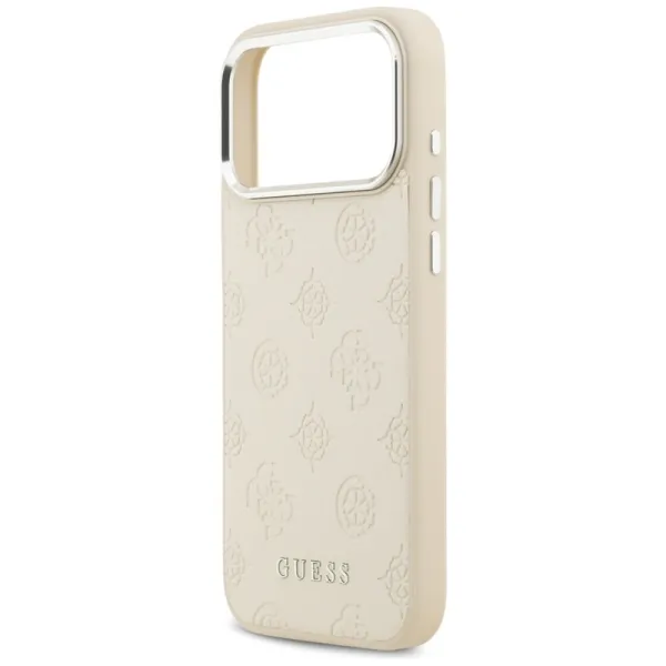 Guess Peony Hot Stamp Script MagSafe - Case iPhone 17 Pro Max (beige)