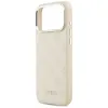 Guess Peony Hot Stamp Script MagSafe - Case iPhone 17 Pro Max (beige)