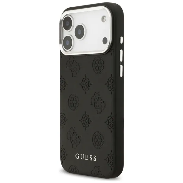Guess Peony Hot Stamp Script MagSafe - Case iPhone 17 Pro Max (black)