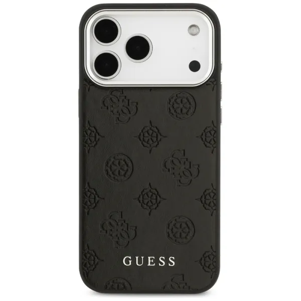 Guess Peony Hot Stamp Script MagSafe - Case iPhone 17 Pro Max (black)