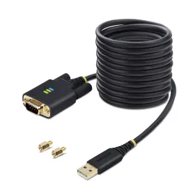USB Kabelis Startech 1P10FFC-USB-SERIAL Melns 3 m