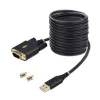 USB Cable Startech 1P10FFC-USB-SERIAL Black 3 m