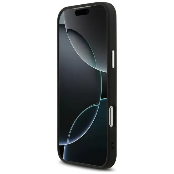 Guess Peony Hot Stamp Script MagSafe - Case iPhone 17 Pro Max (black)
