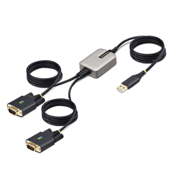 USB Cable Startech 2P6FFC-USB-SERIAL Black Grey