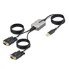 USB Cable Startech 2P6FFC-USB-SERIAL Black Grey