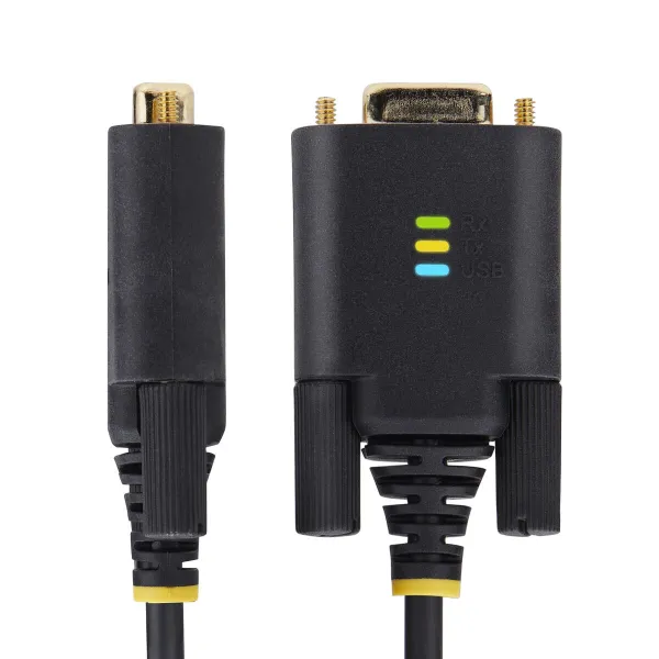 USB Cable Startech 2P6FFC-USB-SERIAL Black Grey