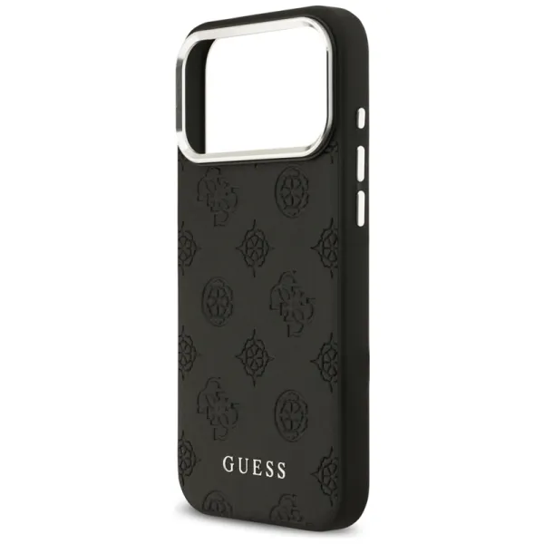 Guess Peony Hot Stamp Script MagSafe - Case iPhone 17 Pro Max (black)