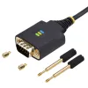 USB Cable Startech 2P6FFC-USB-SERIAL Black Grey