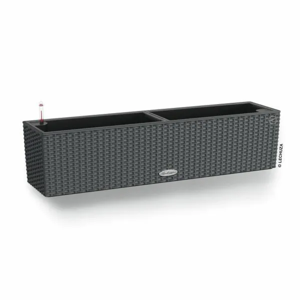 Plant pot Lechuza Black Grey polypropylene