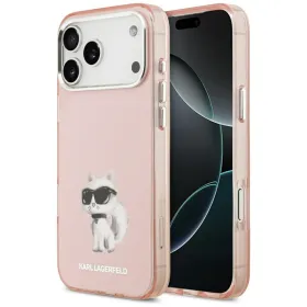 Karl Lagerfeld IML Aquarelle Choupette & Logo MagSafe - Case iPhone 17 Pro (Pink)