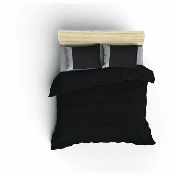 Duvet cover set Grey 220 x 240 cm
