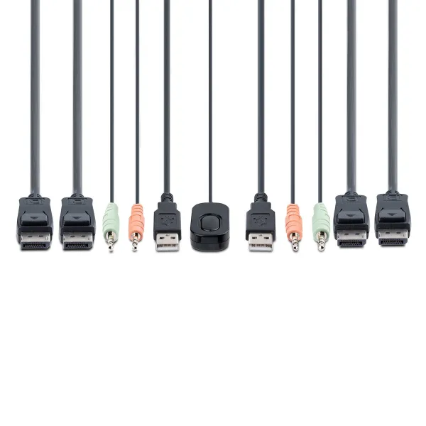 KVM-kytkin Startech C2-DD46-UA2-CBL-KVM 1,5 m