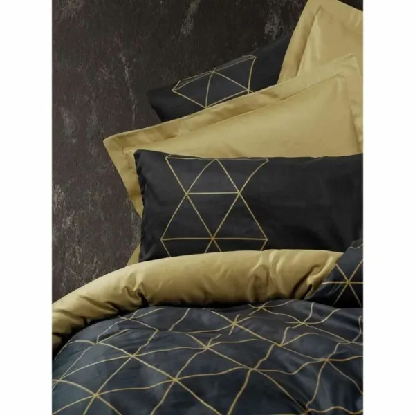 Duvet cover set Black 220 x 240 cm