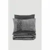 Duvet cover set Grey 220 x 240 cm