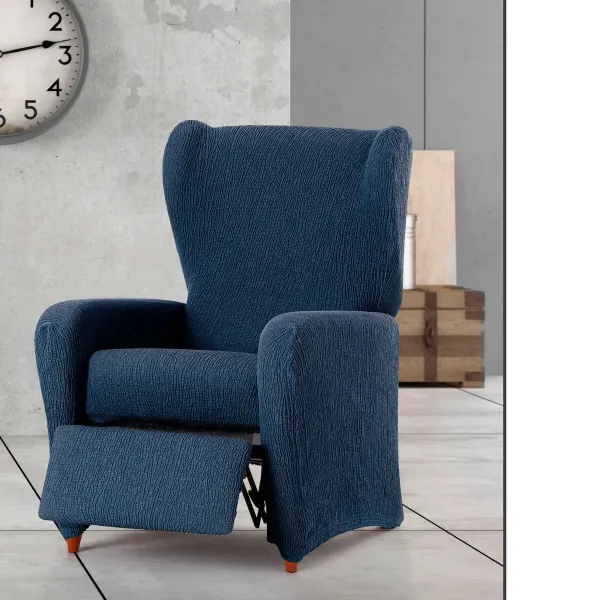 Armchair slipcovers Eysa TROYA Blue 90 x 100 x 75 cm