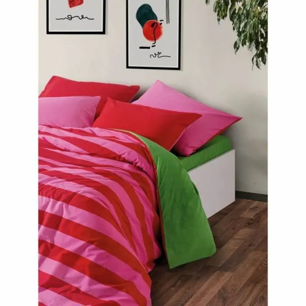 Duvet cover set Red Pink 220 x 240 cm