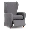 Armchair slipcovers Eysa TROYA Grey 90 x 100 x 75 cm