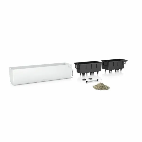 Plant pot Lechuza White polypropylene Rectangular