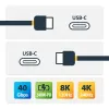 USB Cable Startech 50C-40G-USB4-CABLE Black
