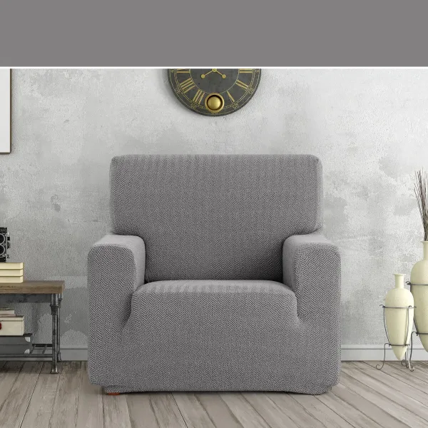 Armchair slipcovers Eysa JAZ Grey 70 x 120 x 130 cm