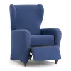 Armchair slipcovers Eysa JAZ Blue 90 x 120 x 85 cm