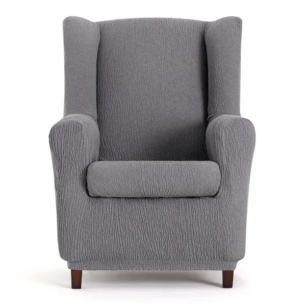 Armchair slipcovers Eysa TROYA Grey 80 x 100 x 90 cm