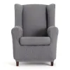 Armchair slipcovers Eysa TROYA Grey 80 x 100 x 90 cm