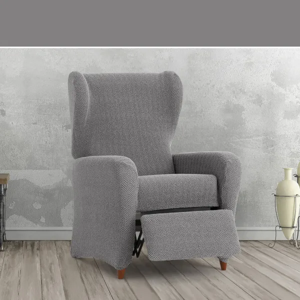 Armchair slipcovers Eysa JAZ Grey 90 x 120 x 85 cm