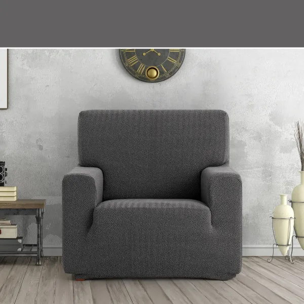 Armchair slipcovers Eysa JAZ Dark grey 70 x 120 x 130 cm