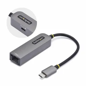 USB Kabelis Startech 1GPD3-USB-C-ETHERNET Pelēks