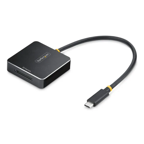 Ārējais karšu lasītājs Startech 1B-USB-C-SDE-ADAPTER Melns