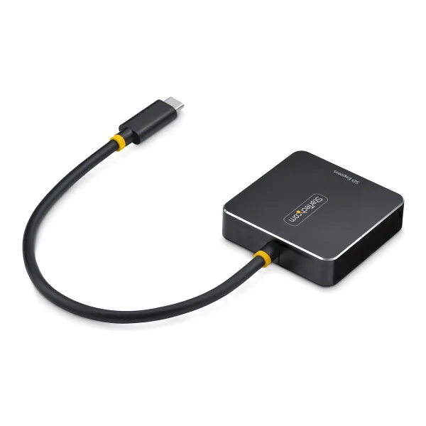 Ārējais karšu lasītājs Startech 1B-USB-C-SDE-ADAPTER Melns