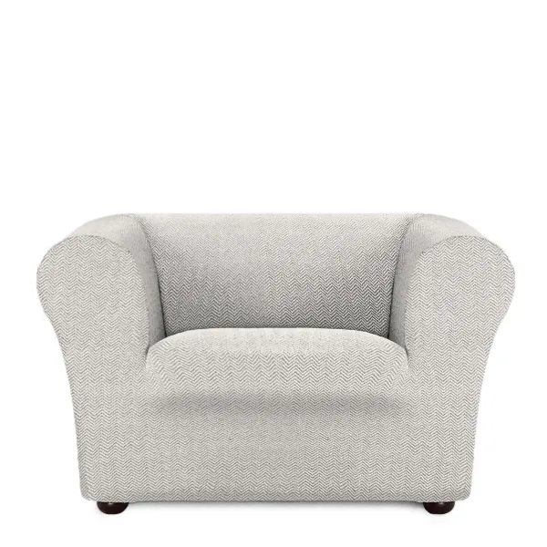 Armchair slipcovers Eysa JAZ White 110 x 100 x 130 cm