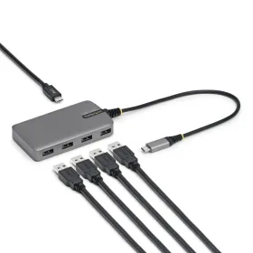 USB-keskitin Startech 5G4AC-USB-C-HUB Harmaa